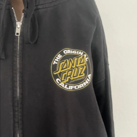 The original Santa Cruz California,women’s,Black Jacket with Gold Logo Size 2XL - Picture 3 of 17
